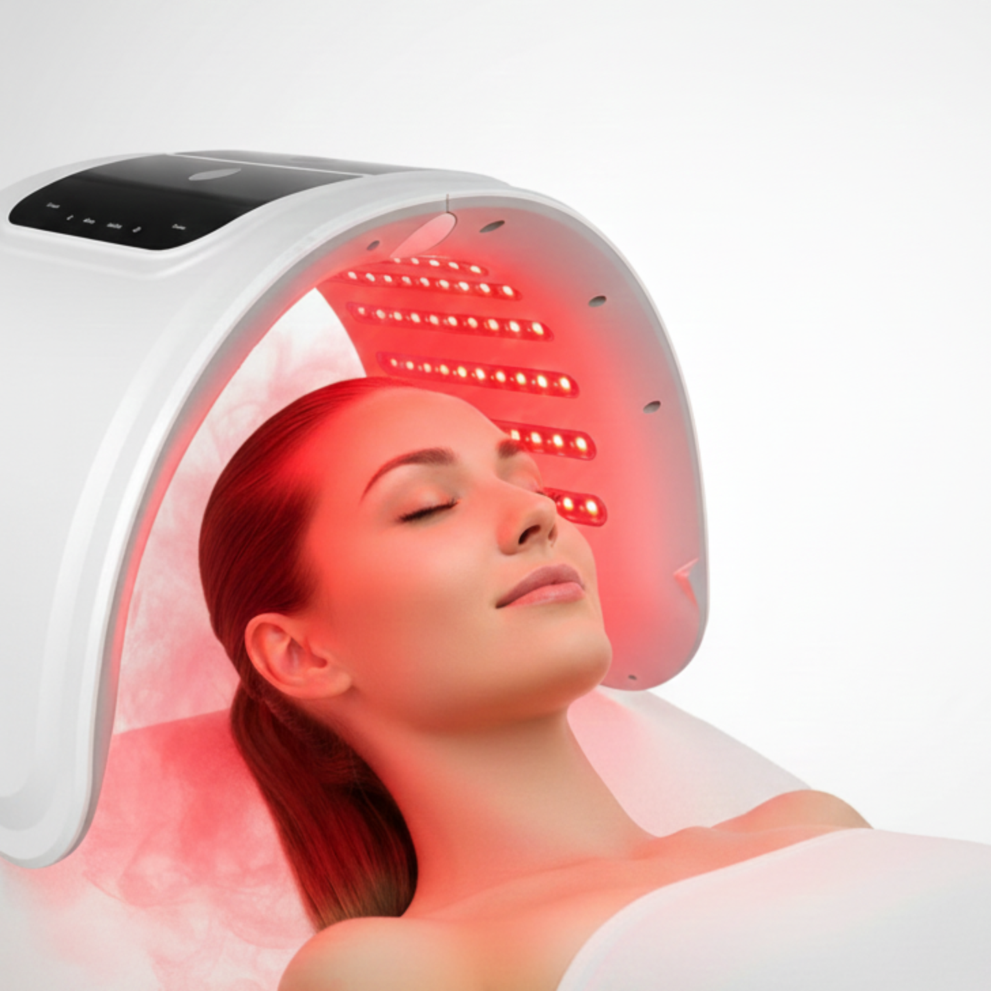 Luxury LED Light Therapy Lamp for At-Home Skin Rituals 7-Color Photodynamic Technology.  Smart Touch.  Spa-Inspired Design. FREE protection glasses