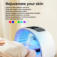 Luxury LED Light Therapy Lamp for At-Home Skin Rituals 7-Color Photodynamic Technology.  Smart Touch.  Spa-Inspired Design. FREE protection glasses