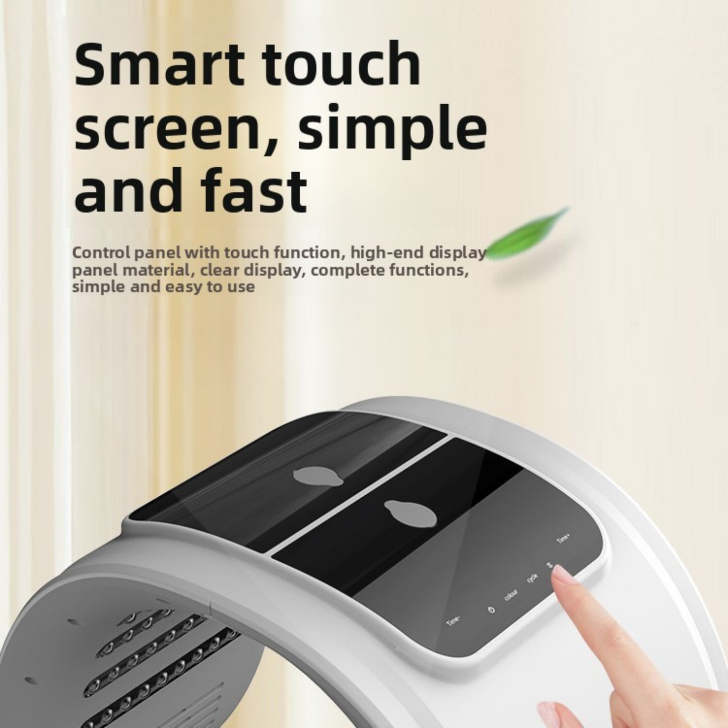 Luxury LED Light Therapy Lamp for At-Home Skin Rituals 7-Color Photodynamic Technology.  Smart Touch.  Spa-Inspired Design. FREE protection glasses