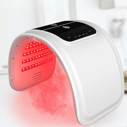 Luxury LED Light Therapy Lamp for At-Home Skin Rituals 7-Color Photodynamic Technology.  Smart Touch.  Spa-Inspired Design. FREE protection glasses